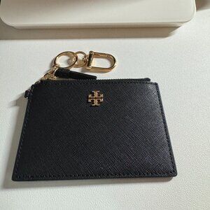 Black Tory Burch Wallet Hard Leather